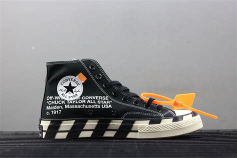 off white converse black